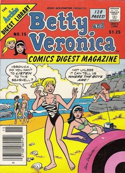 Cover for Betty and Veronica Comics Digest Magazine (Archie, 1983 series) #15