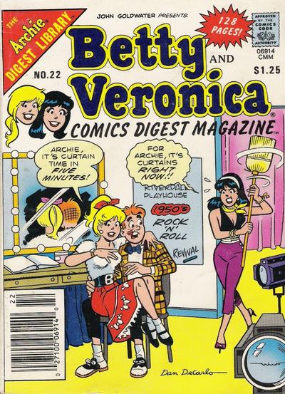 Cover for Betty and Veronica Comics Digest Magazine (Archie, 1983 series) #22