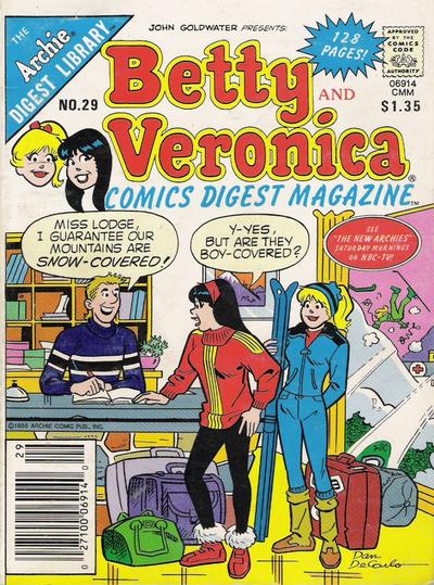 Cover for Betty and Veronica Comics Digest Magazine (Archie, 1983 series) #29