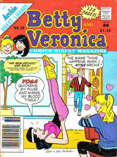 Cover for Betty and Veronica Comics Digest Magazine (Archie, 1983 series) #36