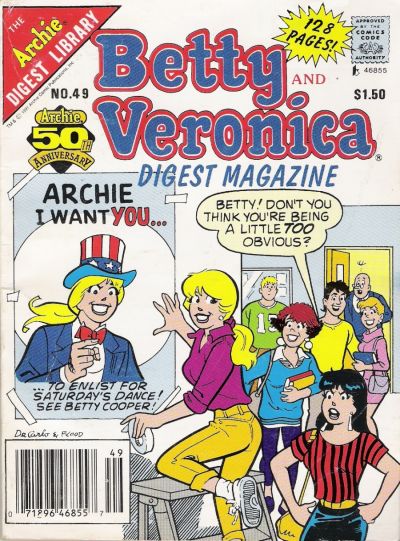 Cover for Betty and Veronica Comics Digest Magazine (Archie, 1983 series) #49