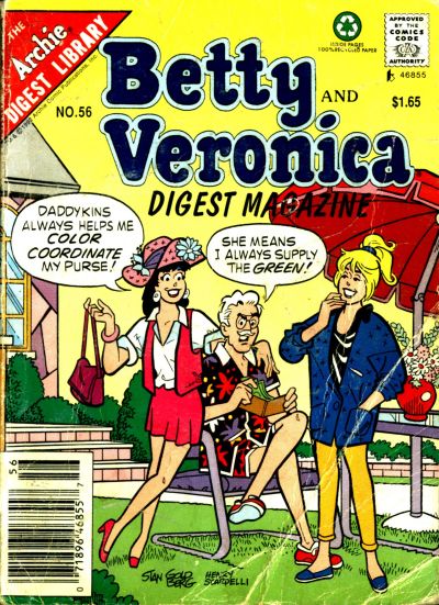 Cover for Betty and Veronica Comics Digest Magazine (Archie, 1983 series) #56