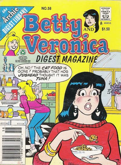 Cover for Betty and Veronica Comics Digest Magazine (Archie, 1983 series) #58