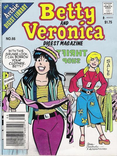 Cover for Betty and Veronica Comics Digest Magazine (Archie, 1983 series) #66