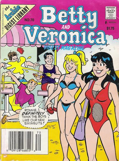 Cover for Betty and Veronica Comics Digest Magazine (Archie, 1983 series) #70