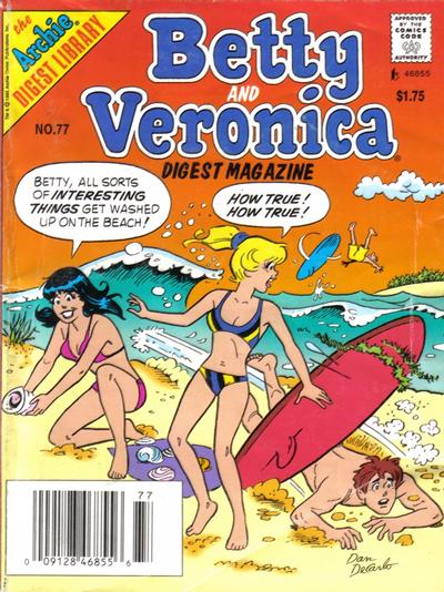 Cover for Betty and Veronica Comics Digest Magazine (Archie, 1983 series) #77