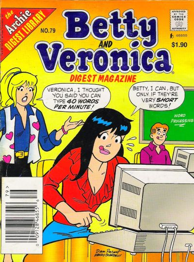 Cover for Betty and Veronica Comics Digest Magazine (Archie, 1983 series) #79 [Canadian]