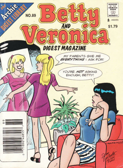 Cover for Betty and Veronica Comics Digest Magazine (Archie, 1983 series) #89 [Newsstand]