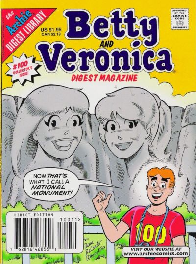 Cover for Betty and Veronica Comics Digest Magazine (Archie, 1983 series) #100