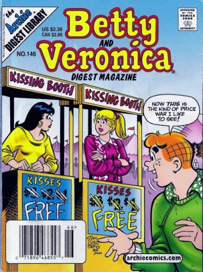 Cover for Betty and Veronica Comics Digest Magazine (Archie, 1983 series) #146