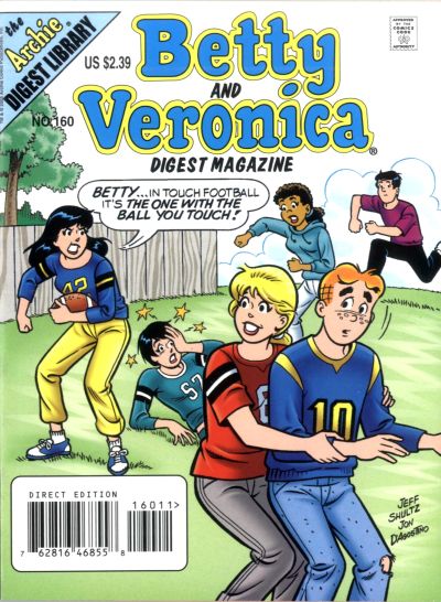 Cover for Betty and Veronica Comics Digest Magazine (Archie, 1983 series) #160 [Direct Edition]