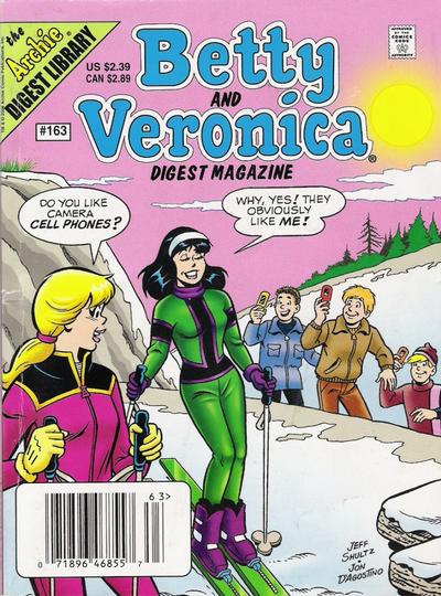 Cover for Betty and Veronica Comics Digest Magazine (Archie, 1983 series) #163 [Newsstand]