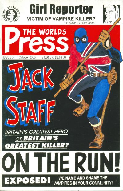Cover for Jack Staff (Dancing Elephant Press, 2000 series) #3