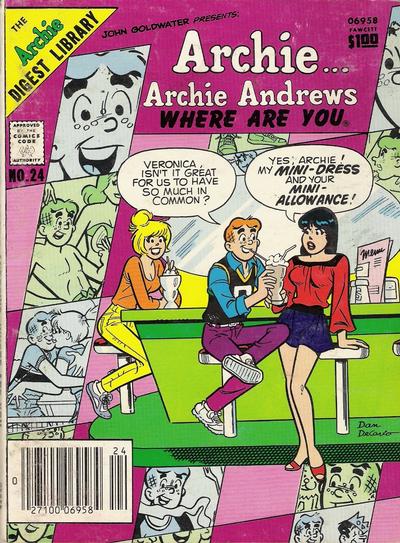 Cover for Archie... Archie Andrews, Where Are You? Comics Digest Magazine (Archie, 1977 series) #24