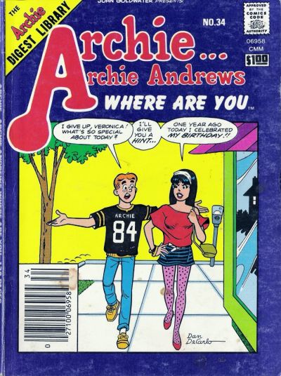 Cover for Archie... Archie Andrews, Where Are You? Comics Digest Magazine (Archie, 1977 series) #34