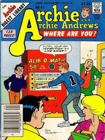 Cover for Archie... Archie Andrews, Where Are You? Comics Digest Magazine (Archie, 1977 series) #41