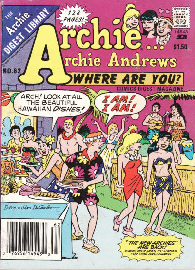 Cover for Archie... Archie Andrews, Where Are You? Comics Digest Magazine (Archie, 1977 series) #62
