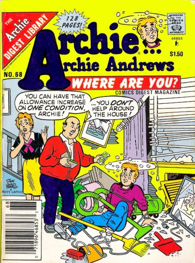 Cover for Archie... Archie Andrews, Where Are You? Comics Digest Magazine (Archie, 1977 series) #68 [Newsstand]