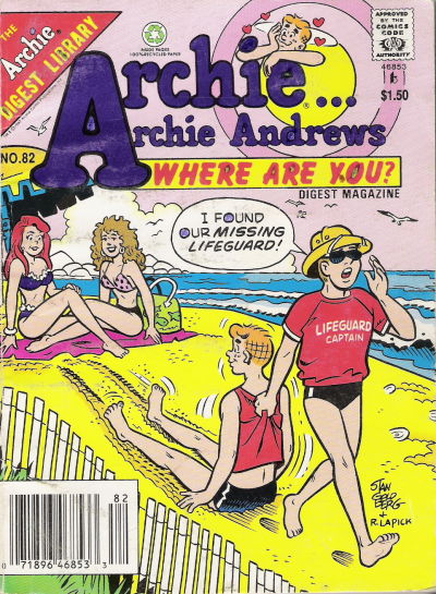 Cover for Archie... Archie Andrews, Where Are You? Comics Digest Magazine (Archie, 1977 series) #82 [Newsstand]