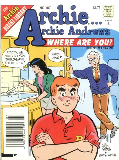Cover for Archie... Archie Andrews, Where Are You? Comics Digest Magazine (Archie, 1977 series) #107