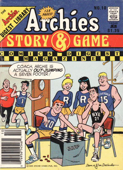 Cover for Archie's Story & Game Digest Magazine (Archie, 1986 series) #10 [Newsstand]