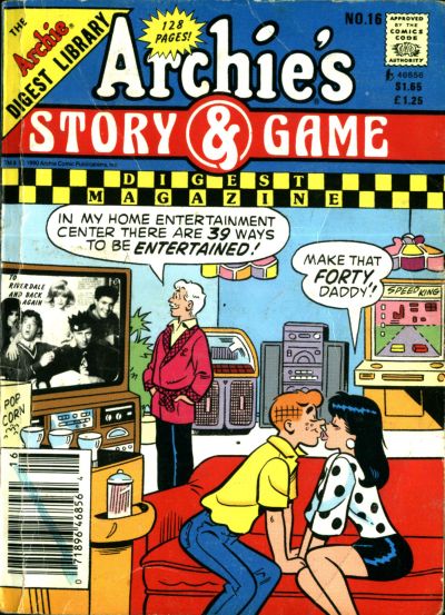 Cover for Archie's Story & Game Digest Magazine (Archie, 1986 series) #16 [Newsstand]