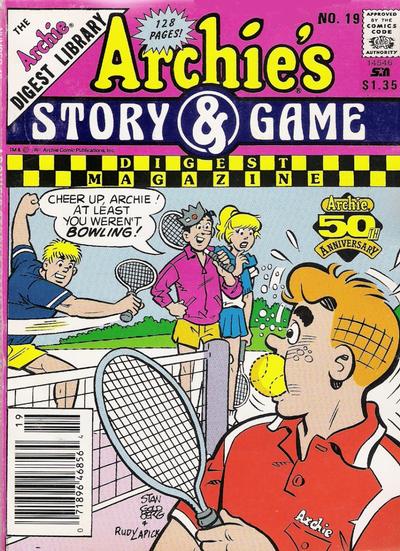 Cover for Archie's Story & Game Digest Magazine (Archie, 1986 series) #19 [Newsstand]