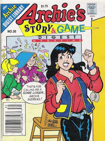 Cover for Archie's Story & Game Digest Magazine (Archie, 1986 series) #30