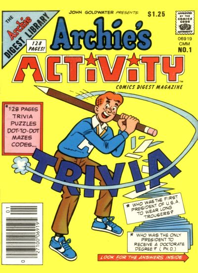 Cover for Archie's Activity Comics Digest Magazine (Archie, 1985 series) #1