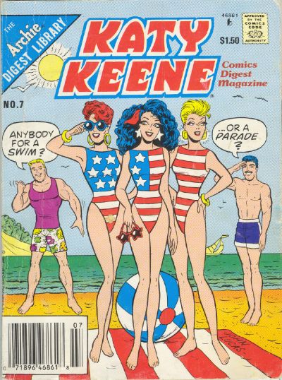 Cover for Katy Keene Comics Digest Magazine (Archie, 1987 series) #7 [Newsstand]