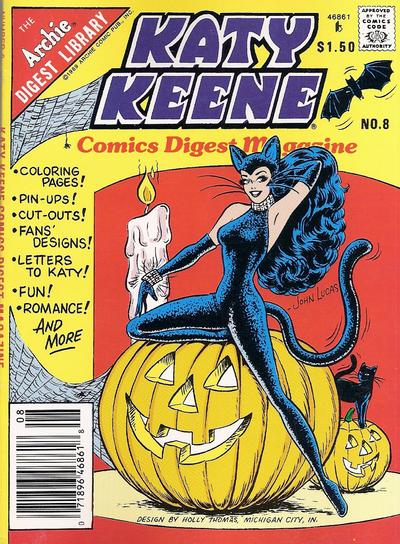 Cover for Katy Keene Comics Digest Magazine (Archie, 1987 series) #8 [Newsstand]