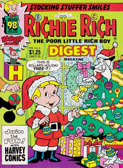 Cover for Richie Rich Digest Magazine (Harvey, 1986 series) #5
