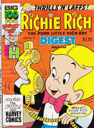 Cover for Richie Rich Digest Magazine (Harvey, 1986 series) #14