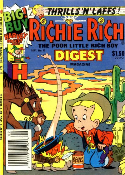Cover for Richie Rich Digest Magazine (Harvey, 1986 series) #15