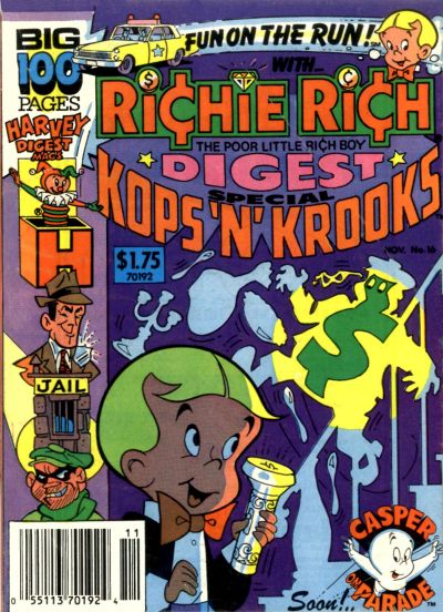 Cover for Richie Rich Digest Magazine (Harvey, 1986 series) #16
