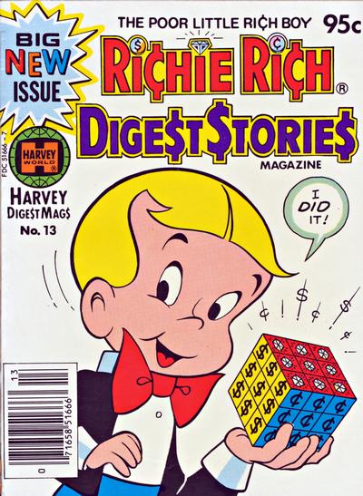 Cover for Richie Rich Digest Stories (Harvey, 1977 series) #13