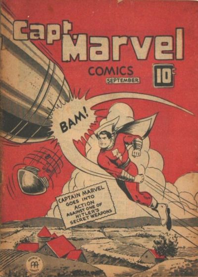 Cover for Captain Marvel Comics (Anglo-American Publishing Company Limited, 1942 series) #v3#9
