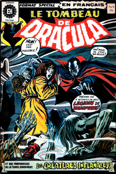 Cover for Le Tombeau de Dracula (Editions Héritage, 1973 series) #8