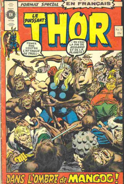 Cover for Le Puissant Thor (Editions Héritage, 1972 series) #5