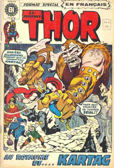 Cover for Le Puissant Thor (Editions Héritage, 1972 series) #6