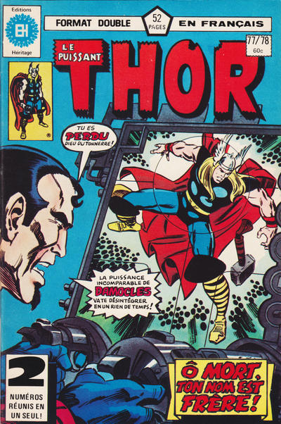 Cover for Le Puissant Thor (Editions Héritage, 1972 series) #77/78