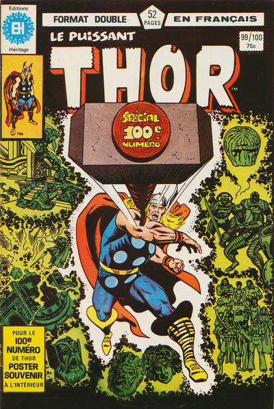 Cover for Le Puissant Thor (Editions Héritage, 1972 series) #99/100