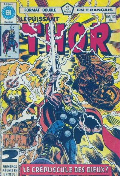 Cover for Le Puissant Thor (Editions Héritage, 1972 series) #109/110