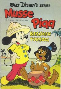 Cover Thumbnail for Walt Disney's serier (Richters Förlag AB, 1950 series) #1/1955
