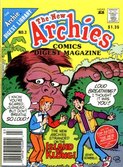Cover for The New Archies Comics Digest Magazine (Archie, 1988 series) #3 [Newsstand]