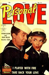 Cover Thumbnail for Personal Love (Eastern Color, 1950 series) #16