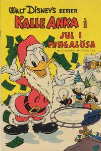 Cover Thumbnail for Walt Disney's serier (Richters Förlag AB, 1950 series) #12/1954