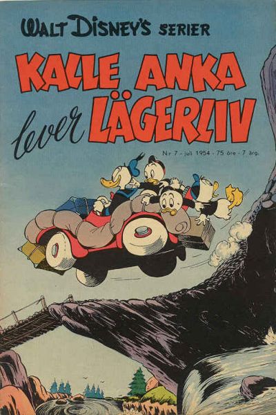 Cover for Walt Disney's serier (Richters Förlag AB, 1950 series) #7/1954