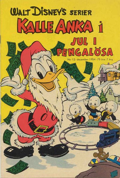 Cover for Walt Disney's serier (Richters Förlag AB, 1950 series) #12/1954