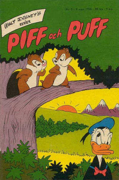 Cover for Walt Disney's serier (Richters Förlag AB, 1950 series) #3/1956
